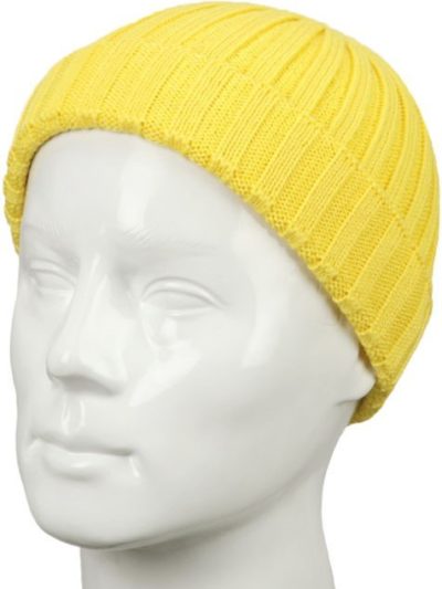шапка бини желтая J340