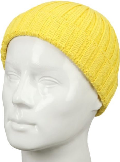шапка бини желтая J340